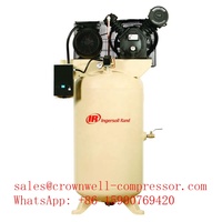Compresseur d'air à piston alternatif à entraînement électrique à deux étages Ingersoll Rand 2545K10, 10 ch, 120 gallons, vertical, Value Plus Premium