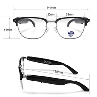 Lunettes Intelligentes de Traduction Instantanée Huarui F20 AI – Appels et Traduction en Temps Réel, Anti-Lumière Bleue et Anti-UV, Contrôle Tactile pour Sports de Plein Air