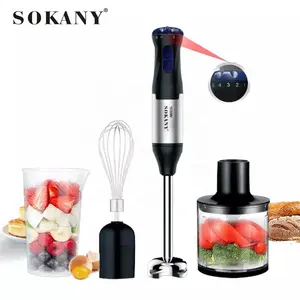 Zogifts Sokany leistungsstarker 700 W 4-in-1 Multifunktionaler Eintauß-304-Edelstahl-Stick Hochleistungs-Handmixer