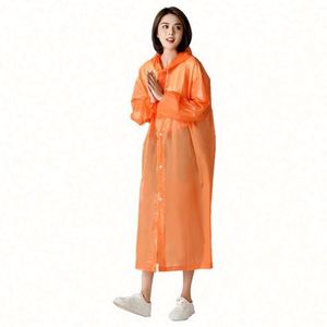 Imperméable EVA + CPE unisexe coupe-vent écologique de haute qualité épaissi imperméable avec capuche attachée pour la pêche et le camping - Product Image 1