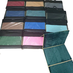 Chaise islamique portable en velours gaufré super doux, Sajadah <span class=keywords><strong>Sandar</strong></span>, fabriquée en polyester de haute qualité, cadeaux du Ramadan, Turquie - Product Image 6
