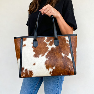 Borse Tote in Vera Pelle e Pelliccia <span class=keywords><strong>di</strong></span> Cavallo Personalizzate dal Produttore, Eleganti e Spaziose per Ufficio e Casual, per Donne - Product Image 5