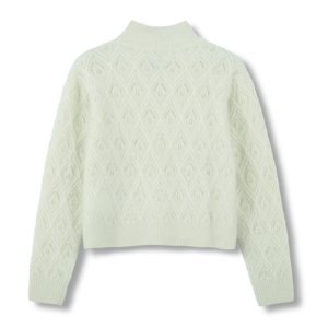 2025 personalizzato OEM & ODM da <span class=keywords><strong>donna</strong></span> t autunno inverno Pullover con motivo diamantato maglia girocollo Casual a maniche lunghe maglione morbido - Product Image 3