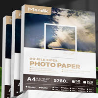 Papel Fotográfico para Inyección de Tinta, Tamaño Carta Estadounidense, 8.5 x 11 Pulgadas, 216 x 279 mm, Doble Cara, Brillante, 120 g/m² a 300 g/m²