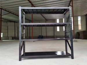 Scaffalature e Ripiani Impilabili, Scaffale Industriale Resistente per Stoccaggio, Unità di Scaffalatura Metallica per Magazzino a 4 Livelli - Product Image 3