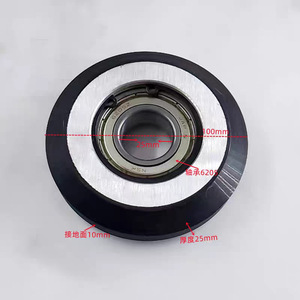 Roue de guidage Xunda, diamètre 150 mm, largeur 30 mm, avec roulement 6201 pour élévateur de chantier - Product Image 2
