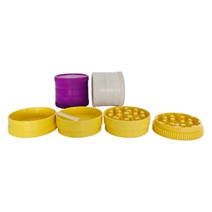 Layer Classic Round <b>Herb</b> Grinder for Accessories Custom Logo Flower Leaf Biodegradable Plastic Grinder - Product Image 3
