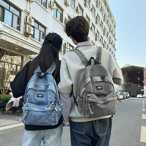 Mochila escolar de gran capacidad para niños y niñas, mochila de vaquero para estudiantes universitarios de secundaria - Product Image 1
