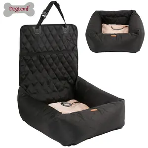 Car pet seat cover 2 in 1 Dog pet car seat Cover for small medium dogs back seat Bed Memory Foam