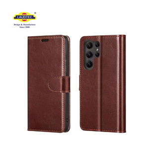 Laudtec cuir coques de téléphone portefeuille carte coque Simple affaires couverture arrière personnaliser pour Samsung S25 S24 Ultra Sjk985 - Product Image 1