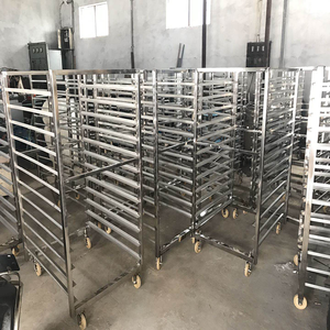 Carrello commerciale resistente del congelatore per i frutti di mare, scaffali multipli del congelatore dell'acciaio inossidabile di strati, carrello del carrello della cella frigorifera - Product Image 3