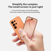 Venta al por Mayor S26 Ultra Mini Versión Global 4G Teléfono Móvil Android Doble SIM 3+64G Mini Smartphone con Face ID Sistema Pure OS