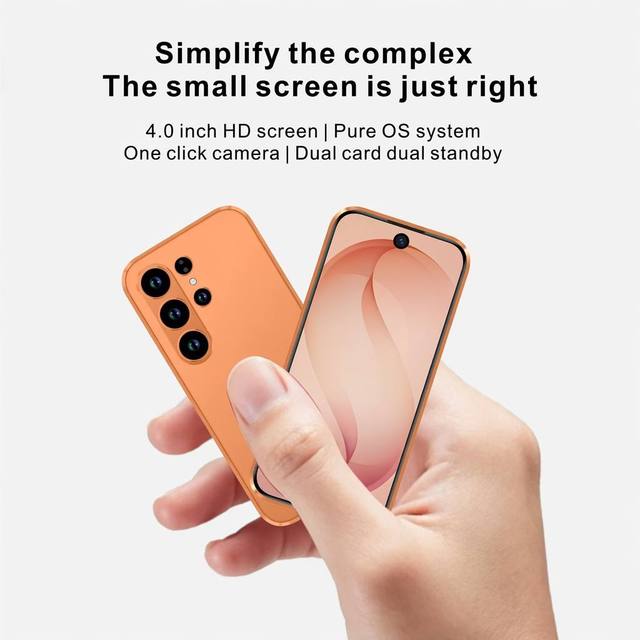 Wholesale S26 Ultra Mini Global Version 4G Android Mobile Phone Dual SIM 3+64G Mini Smartphone with Face ID Pure OS System