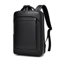 Mochila de Negocios de Diseño Moderno, Impermeable, de Material PU, Mochila para Computadora de Gran Capacidad