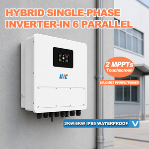Inversor Solar Híbrido Monofásico UNC de 6kW 3kVA, 2MPPT, Onda Sinusoidal Pura, 520V, Conexión a Red/Fuera de Red, Bajo Voltaje, IP65, 50Hz/60Hz, Control por WiFi y Aplicación - Product Image 4