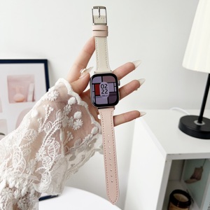 Enjoy Pretty para Huawei Watch Fit 3 cuero liso con hebilla diurna correas de reloj para hombre correas de cuero genuino transpirables de lujo - Product Image 4