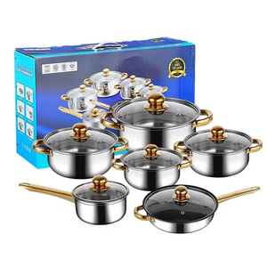 <span class=keywords><strong>Set</strong></span> di Pentole in Acciaio Inox Rosa 12 Pezzi Spedizione Rapida <span class=keywords><strong>Set</strong></span> di Pentole Antiaderenti <span class=keywords><strong>Set</strong></span> da Cucina Casseruola - Product Image 5