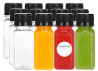 Herbruikbare koudgeperste flesjes voor felle gembershots 60ml/100ml Mini Immuniteit Wellness Pack Verpakkingen 2oz/3.4oz Leeg, geschikt voor frisdrank