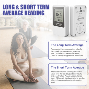 Détecteur et moniteur <span class=keywords><strong>de</strong></span> <span class=keywords><strong>radon</strong></span> domestique Lifebasis, modèle RN55 fonctionnant sur piles, <span class=keywords><strong>mesure</strong></span> 0-100 ppm avec alarme sonore - Product Image 3