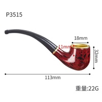 Pipe à fumer en résine, mini, portable, compacte, pour novices, avec technique de miroir, pour la vente en gros aux boutiques de fumeurs