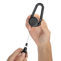 Porte-briquet rétractable avec clip, vente en gros d'usine 2026, logo personnalisé, briquet haut de gamme, simplicité, laisse pour briquet