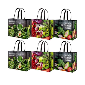 LILALILA Sacs <span class=keywords><strong>de</strong></span> Courses Non Tissés en PP en Tissu Entièrement Imprimé, Taille Personnalisée, Réutilisables, Écologiques et Abordables pour la Vente en Gros - Product Image 1