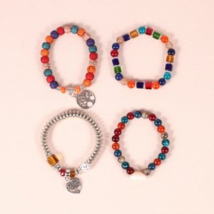 Bracelets en coquillages Life Tree, plaqués argent, bijoux bohèmes pour femmes, cadeau - Product Image 2