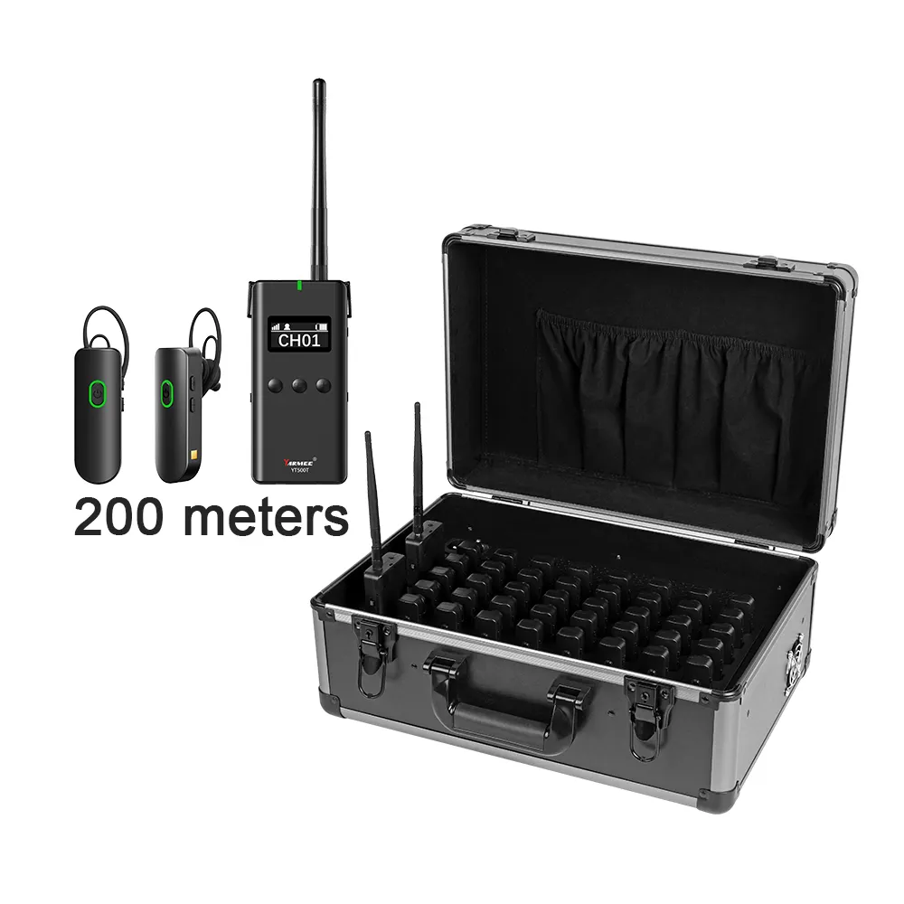 Radio Guide System Carrying Case Tour Audio Guide Transmitter Receiver Tour Guide System