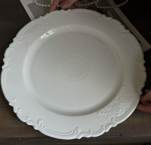 White 12inch plate
