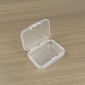 Transparent Rectangular Plastic Storage Box 5.5x4.1x1.5cm For <b>Nail</b> Art <b>Stickers</b> Electronic Accessories Desktop Organizer - Product Image 4