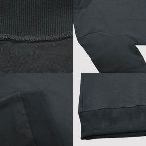 เสื้อฮู้ดดี้ผ้าฝ้ายแท้ 100% สีดำ สำหรับฤดูใบไม้ผลิและฤดูใบไม้ร่วง เสื้อฮู้ดดี้ผู้ชาย - Product Image 6