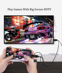 USB-C tipo C Micro USB <span class=keywords><strong>Lightning</strong></span> <span class=keywords><strong>a</strong></span> <span class=keywords><strong>HDMI</strong></span> 3 en 1 Adaptador de HDTV espejo de la pantalla del teléfono de TV fundido proyector - Product Image 2