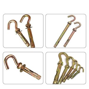 Ancre à œillet en zinc coloré de qualité commerciale M6 M8 M10 M12 pour <span class=keywords><strong>fixation</strong></span> murale de construction, vente directe usine - Product Image 2