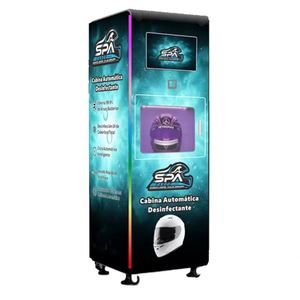 Distributeur automatique commercial OEM ODM en acier inoxydable 304 avec UVC et ozone, pour le nettoyage et le séchage de casques de moto, chaussures et autres articles, avec paiement par QR code et monnayeur, pour usage extérieur - Product Image 1