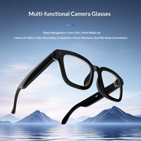 Nouvelles Lunettes Intelligentes 2025 avec Caméra HD 4K, WiFi pour Lecteur de Musique, Enregistrement Mains Libres, Cyclisme, Course à Pied, Vlog et Écouteurs Open-Ear