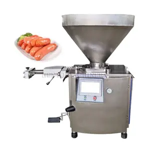 High Productivity Sausage Clipping Machine / Vacuum Sausage Filler Stuffer / Filler For Make Sausage