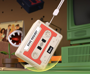 <strong>Funny</strong> Cassette Tape Design Case for Airpods Pro3 2025, Cute Cartoon Silicone Protective Case for AirPods Pro 3 for Women Men - Product Image 6