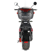 Ab abd depo Citycoco kıyıcı elektrikli motosiklet Rooder RONZLLA R804o 2000w 45-60 km/s EEC COC siyah