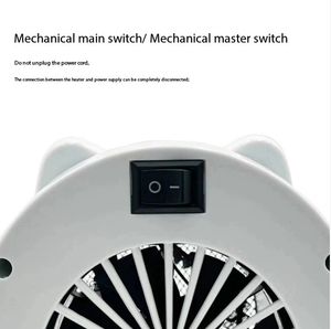 Calentador de Habitación Portátil de 500W, Calentador Eléctrico para Espacios Pequeños, Ventilador Calefactor para Hogar y Oficina, Máquina de Aire Caliente para Dormitorio, Oficina, Interiores, Invierno - Product Image 3