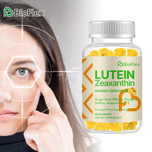 BioFlex Fórmula Personalizada Sin Azúcar Halal Orgánica Luteína Zeaxantina Vitamina C y E Suplementos Alimenticios para la Salud de la Vista en Gomitas - Product Image 1