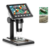Microscopio Digital USB de Fábrica, 1000X, 1080P HD, Pantalla LCD de 4.3 Pulgadas, Luz LED, Interfaz Tipo-C, Microscopio de Medición OEM