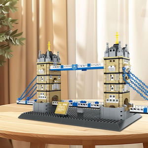 Wange 4219 Tower Bridge-Londres, Inglaterra, Bloques de Construcción de Atracciones Turísticas, Partículas, Juego de Bloques de Construcción de Plástico para Niños y Niñas, Regalo - Product Image 2