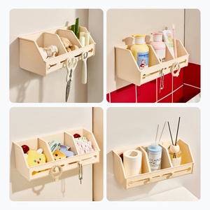 Support OEM Heavy Duty Wall-Mounted Plastic <b>Storage</b> Basket Suction Cup <b>Kitchen</b> <b>Rack</b> for Garlic Ginger and Scallions - Product Image 4