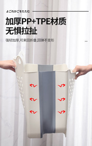 Panier à linge pliable grande capacité, écologique, cinq couches, multifonctionnel, multicolore, avec logo personnalisé, durable en PP+<span class=keywords><strong>TRP</strong></span> - Product Image 3