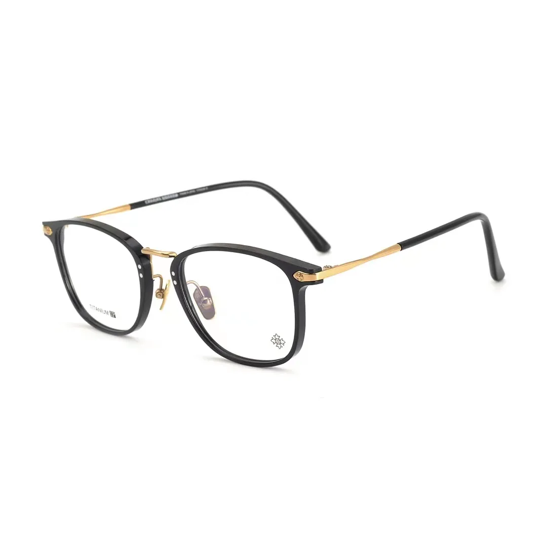 Flo CH5100 — cadres optiques acétate, lunettes à cadre en titane, avant en acétate, stock