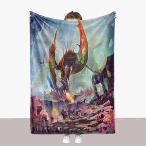 Manta polar con estampado <span class=keywords><strong>de</strong></span> películas <span class=keywords><strong>de</strong></span> Horror, manta <span class=keywords><strong>de</strong></span> felpa doble con diseño <span class=keywords><strong>de</strong></span> lujo, Sherpa suave, para cama y sofá <span class=keywords><strong>de</strong></span> invierno, venta al por mayor - Product Image 3