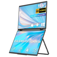 15.6 pouces tout-en-un pliable double moniteurs Portable Triple moniteur pour ordinateur portable Business Gaming Series IPS Panel Type C Interface