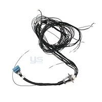 Harness Manajemen Sirkuit Terpadu Chrome Bulkhead Blue Multi-Pin Plug Spade Ring Terminal Zip Tie Bundled Marine Boat