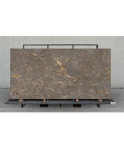 Carrelage indien 1200x2400 9mm d'épaisseur, antidérapant, en porcelaine noire polie, isolant thermique, design ACCENTS Farmhouse, pour sols et murs, villas de Dubaï