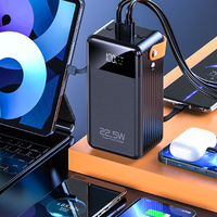 Station d'alimentation Kitway haute capacité 10000mAh avec batterie Li-Polymère, chargeur rapide, écran LED 5W, entrées USB/Micro USB/Type-C, universelle